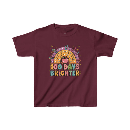 Retro Kids Tee - 100 Days Brighter 100 Days of School