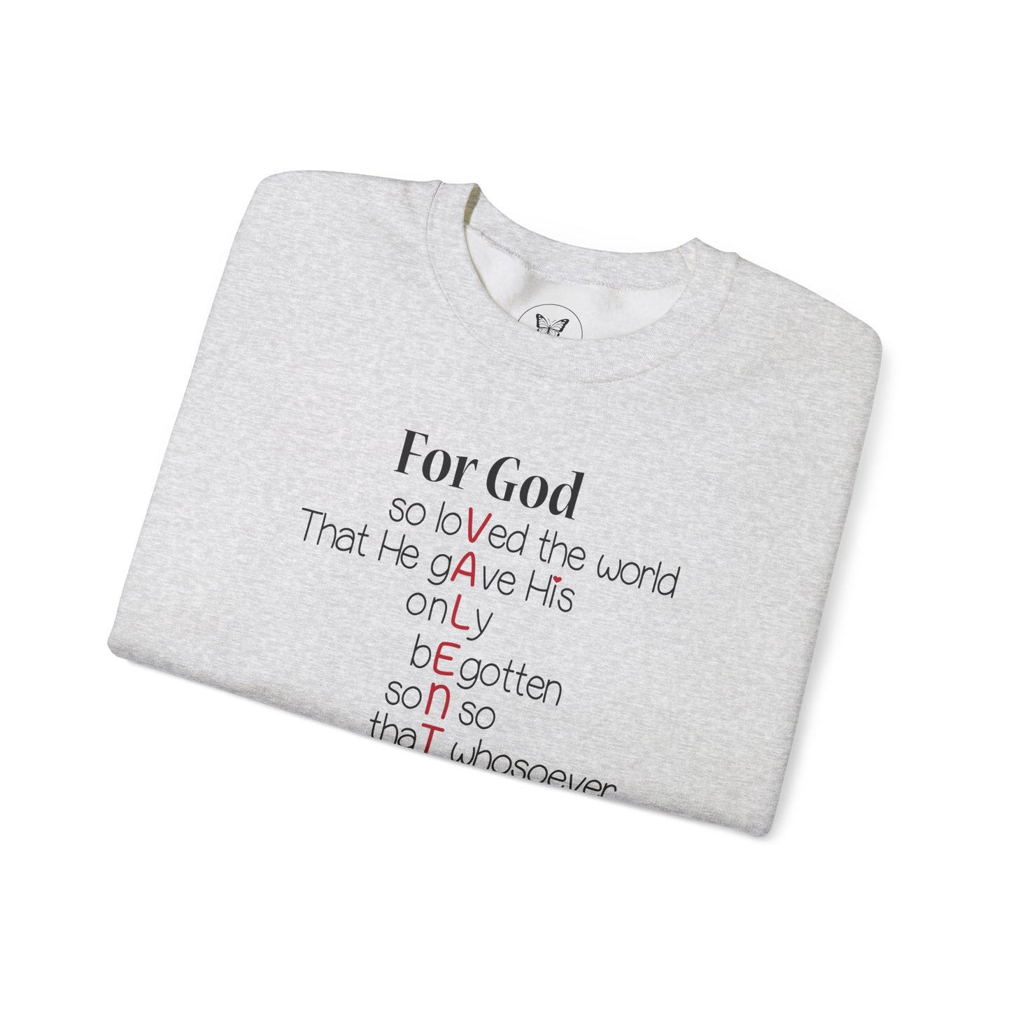 John 3:16 Valentine Acrostic Sweatshirt