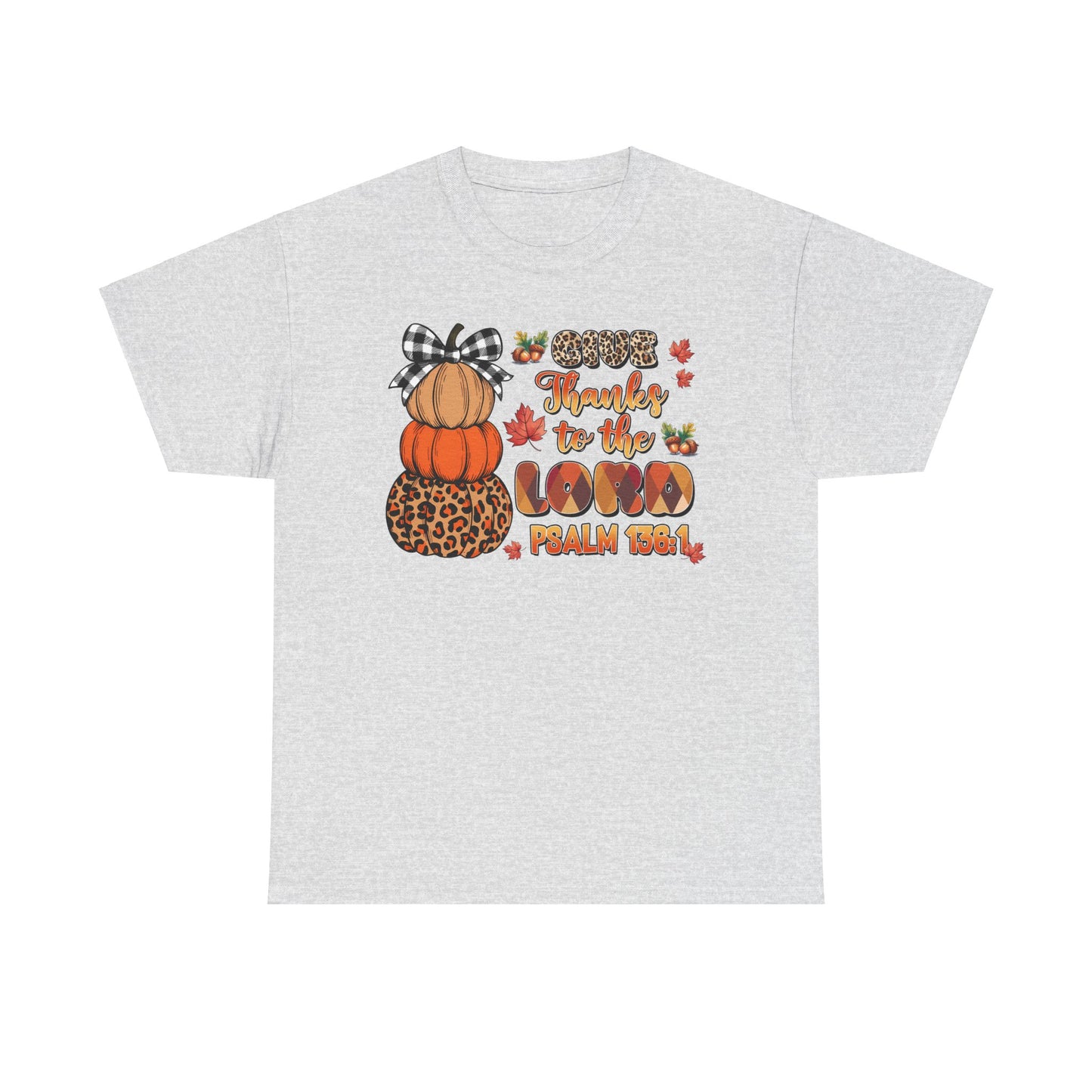 "Give Thanks" Thanksgiving Fall Unisex Tee