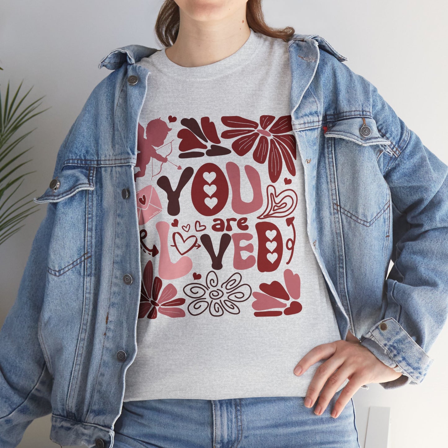 Boho You Are Loved Valentine Unisex Tee