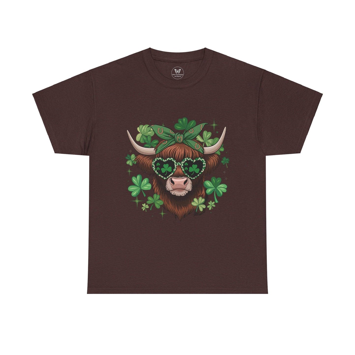 Unisex Tee - Highland Cow St. Patrick’s Day Style - Motor Girl Boutique