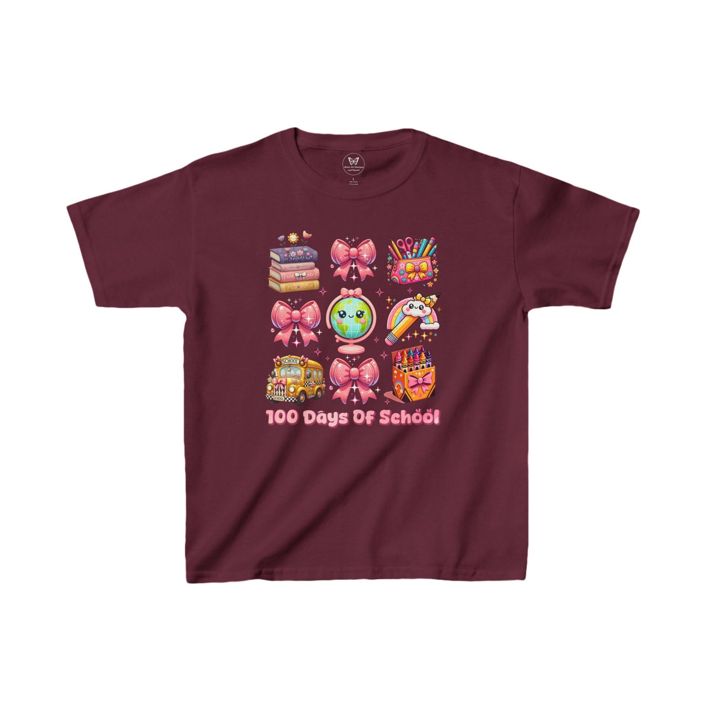 Kid's Tee - 100 days of school Grid Design