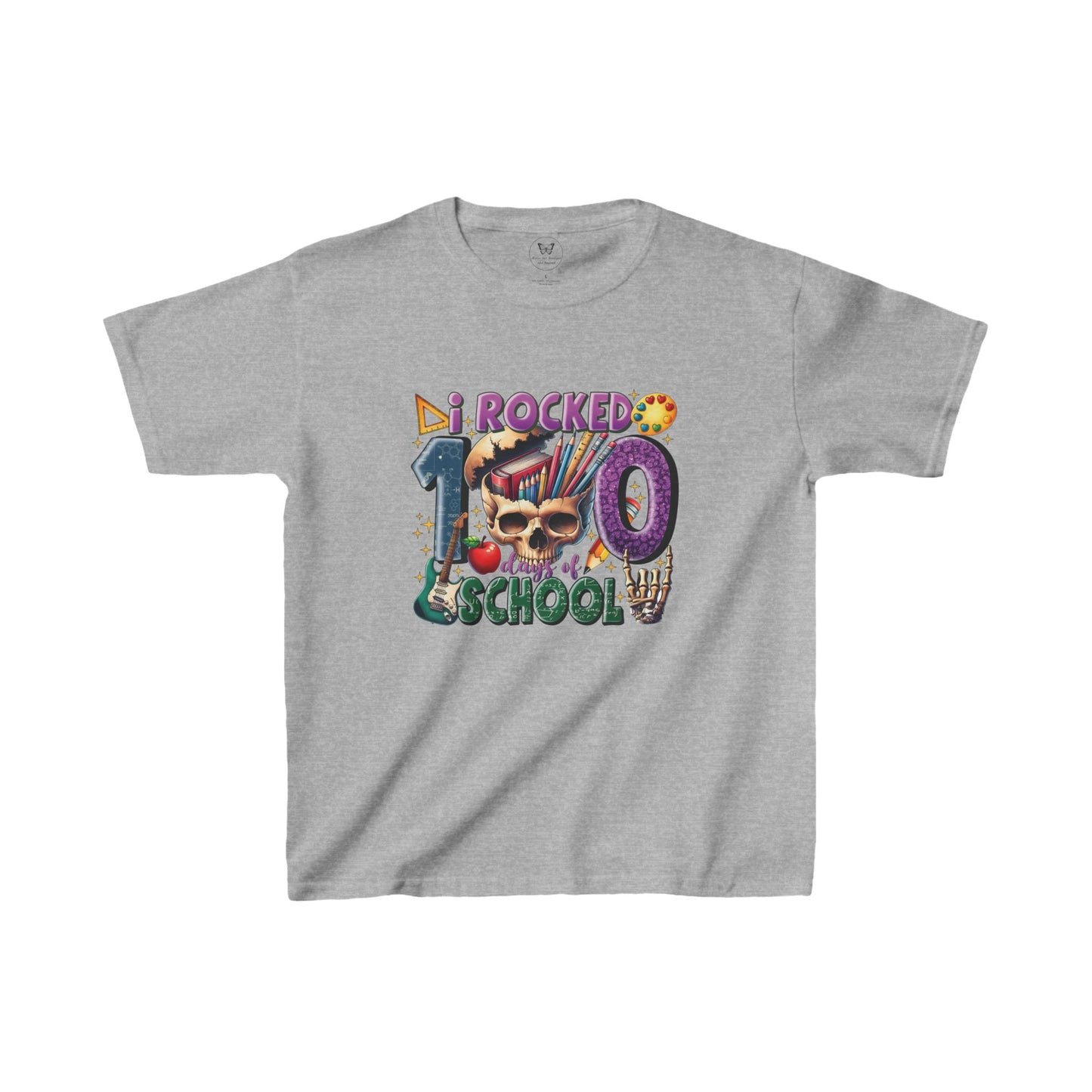 Kid's Tee - I Rocked 100 Days of School Rock and Roll