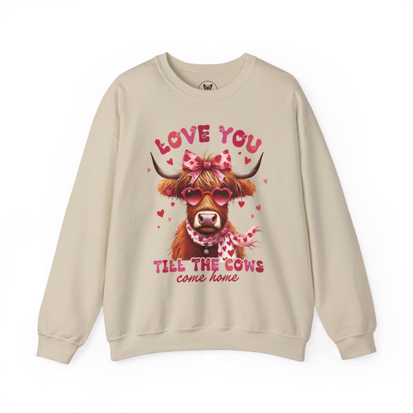 Love you till the cows come home Highland Cow Valentine Sweatshirt