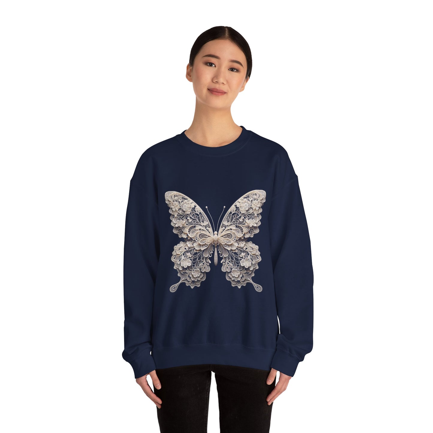 Unisex Sweatshirt - Lace Butterfly