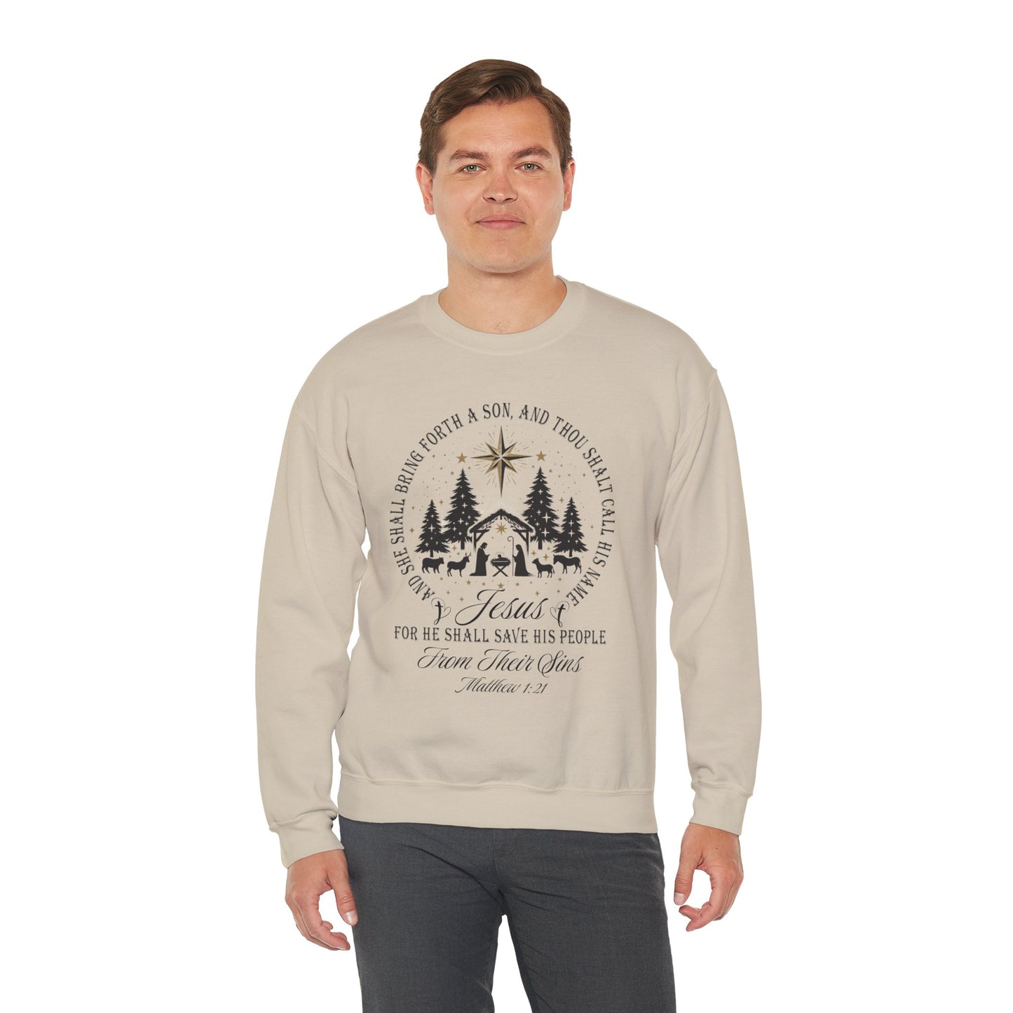 Jesus is Born Christmas Unisex Sweatshirt