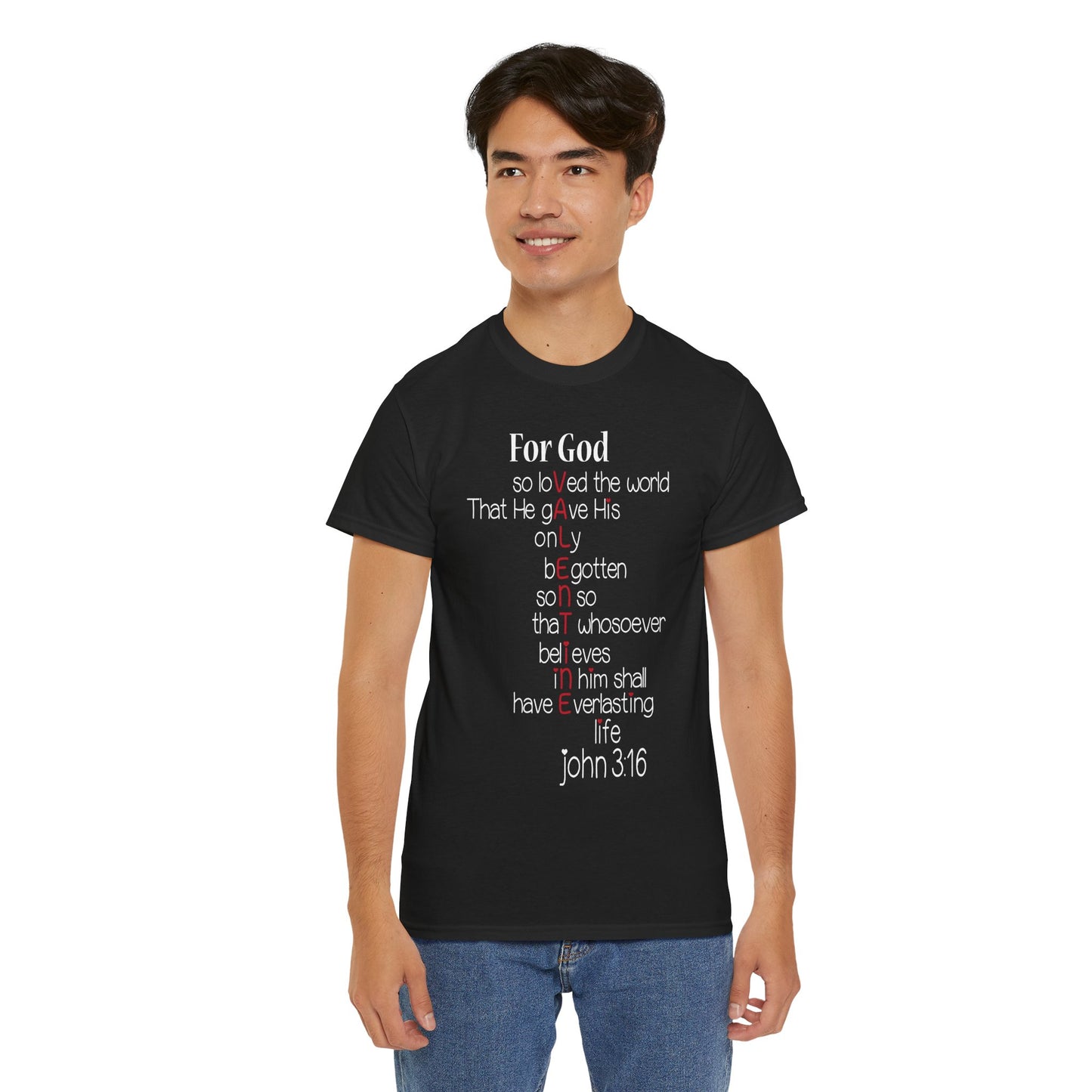 John 3:16 Valentine Acrostic Tee