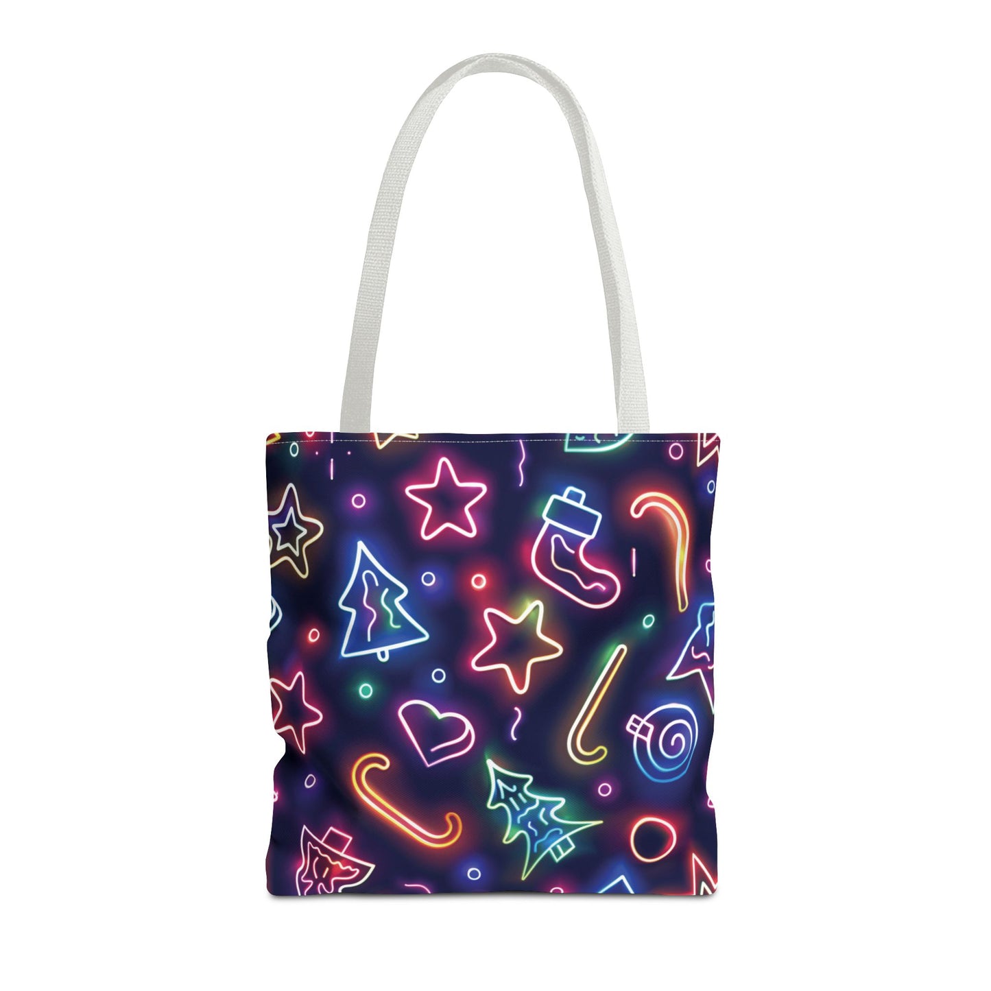 Neon Christmas Tote Bag