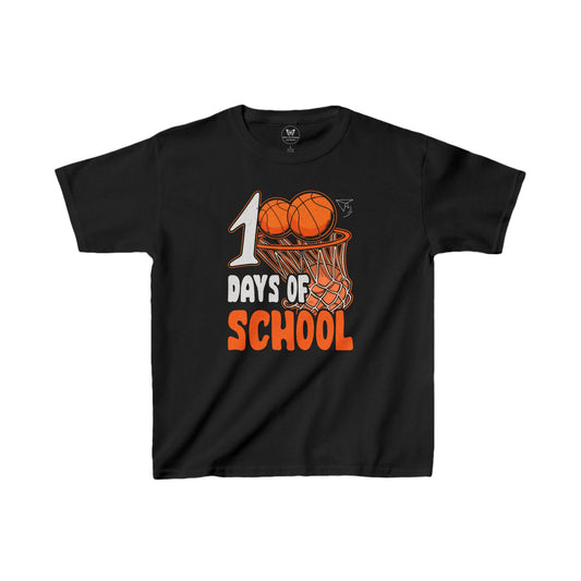 Kid's Tee - I00 Days of School Basketball