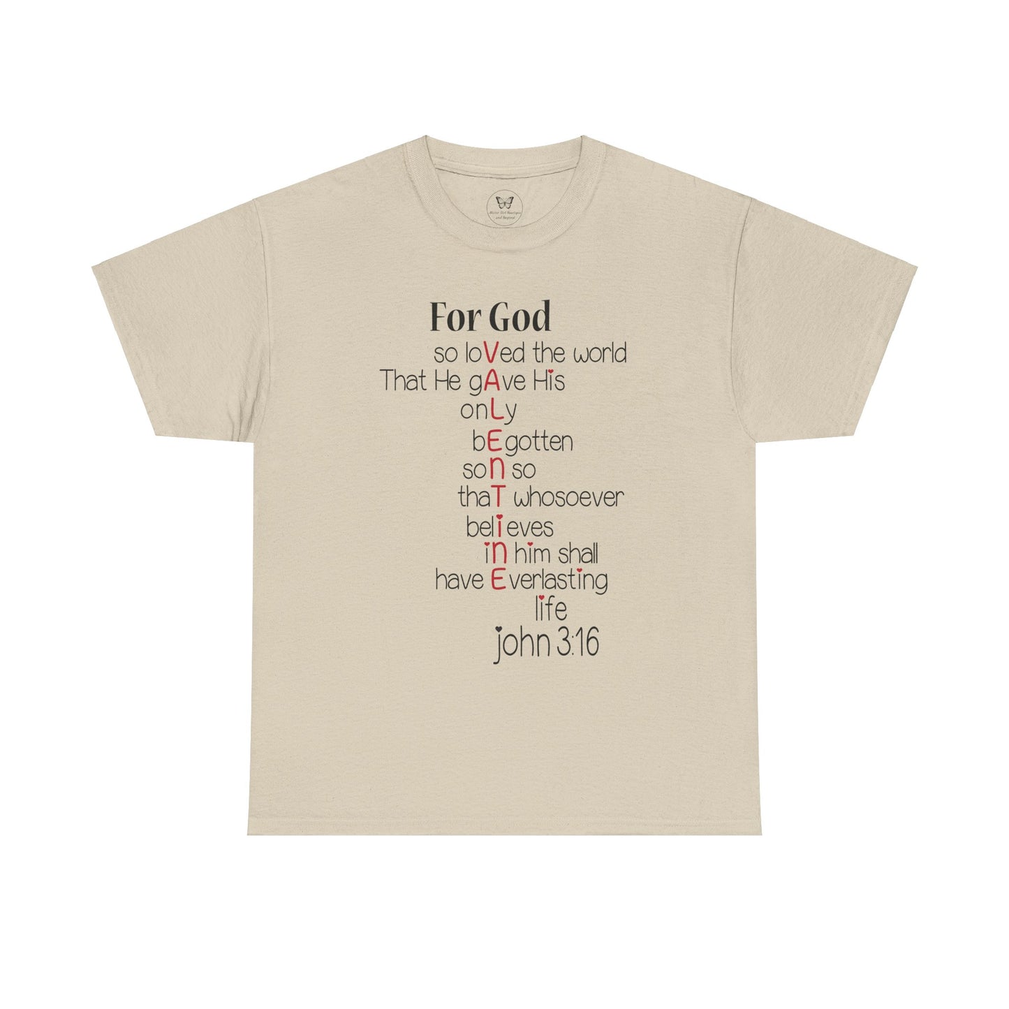 John 3:16 Valentine Acrostic Tee