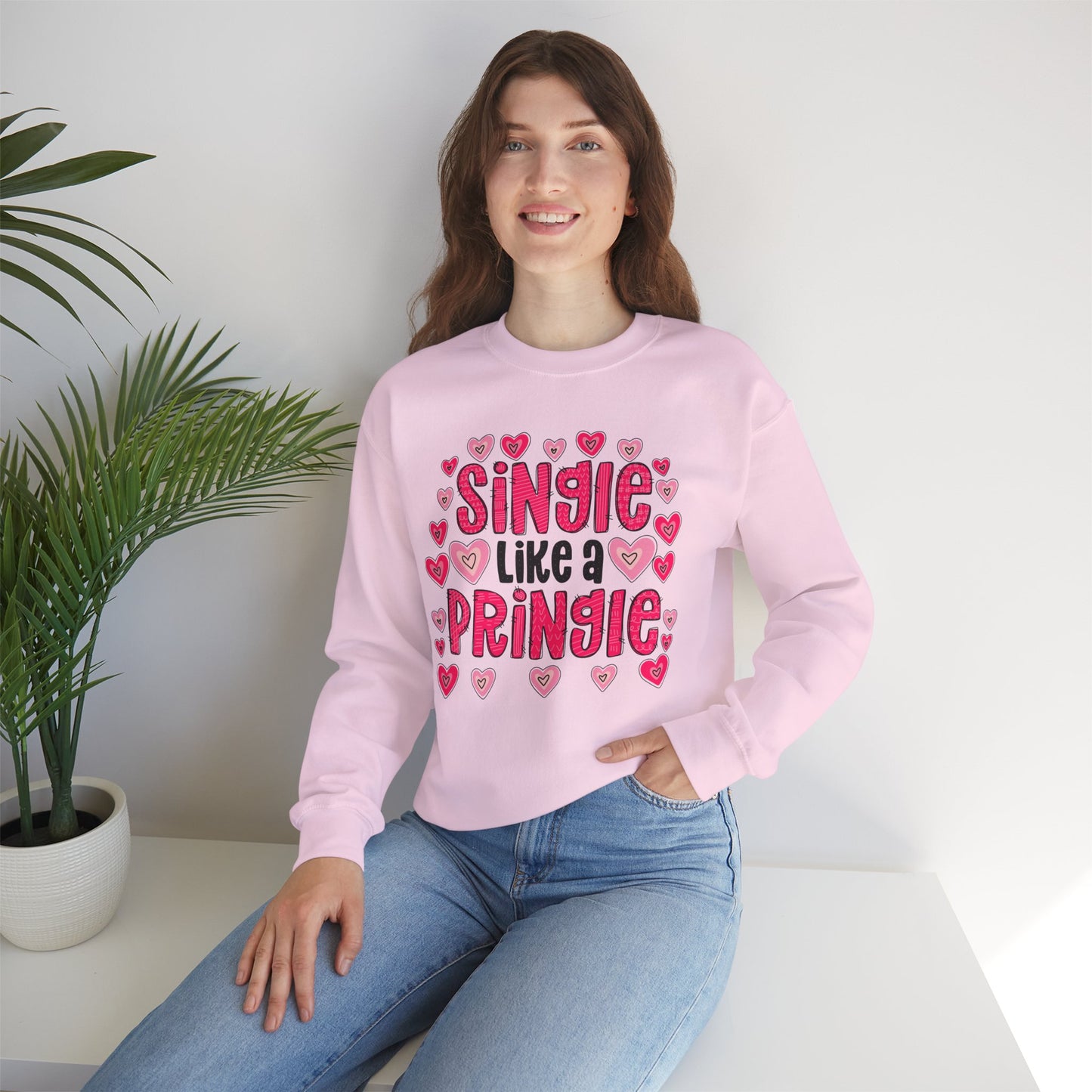 Single Like a Pringle Single Valentine Sweatshirt