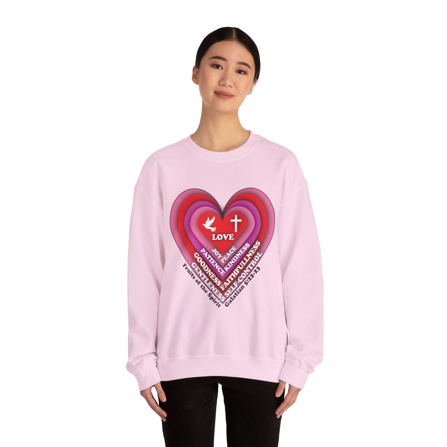 Unisex Sweatshirt - Heart Fruits of the Spirit