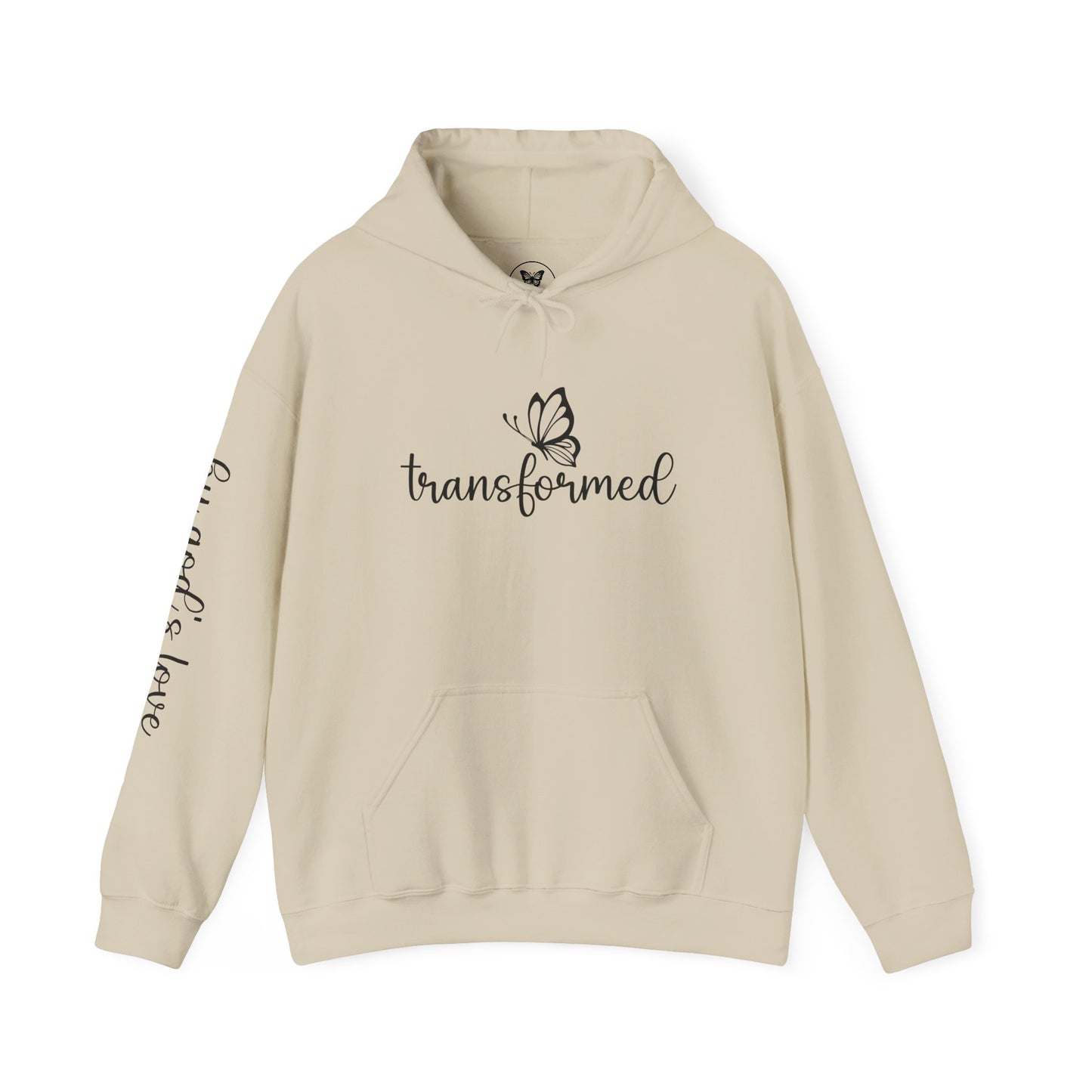 Butterfly Transformed Unisex Hoodie - God's Love Design