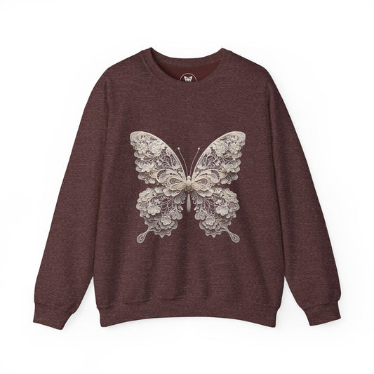 Unisex Sweatshirt - Lace Butterfly