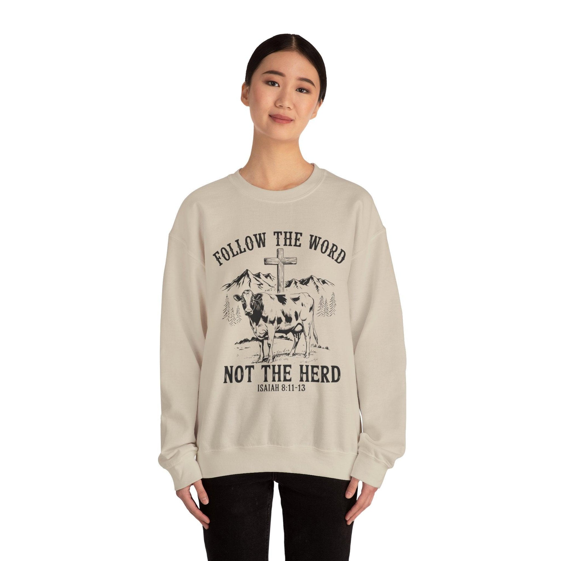 Unisex Sweatshirt - “Follow the Word, Not the Herd” - Motor Girl Boutique