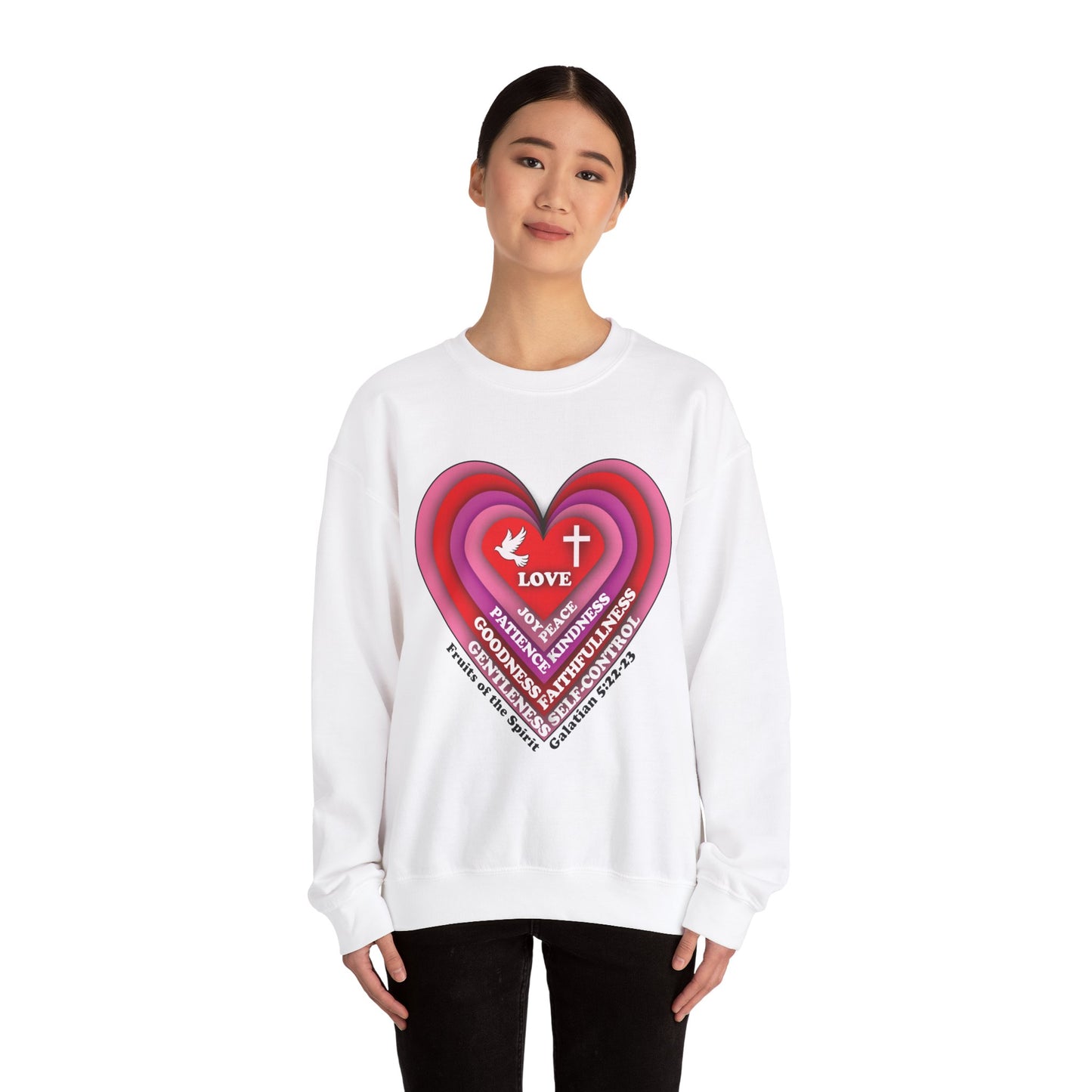 Unisex Sweatshirt - Heart Fruits of the Spirit