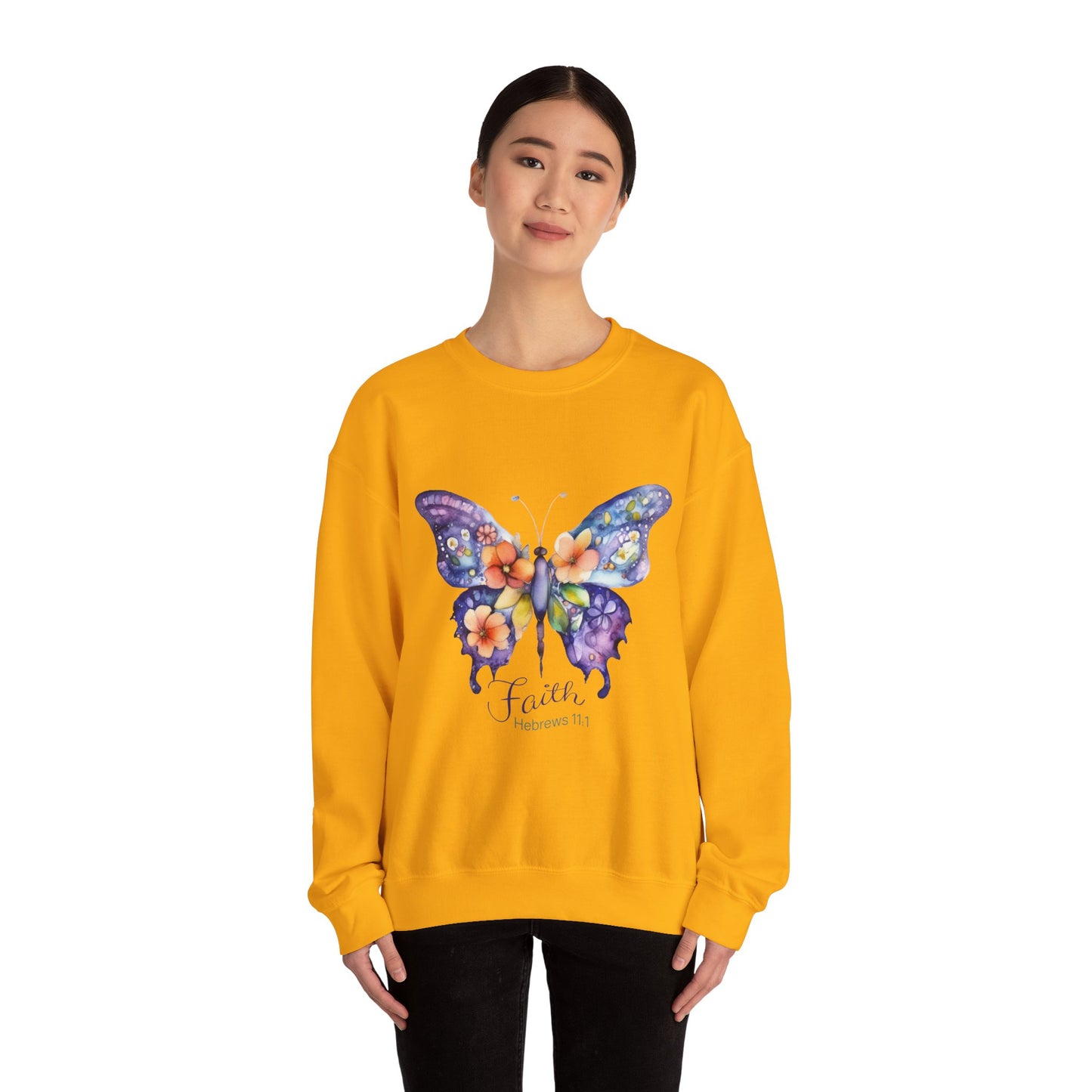 Faith Butterfly Hebrews 11 Sweatshirt