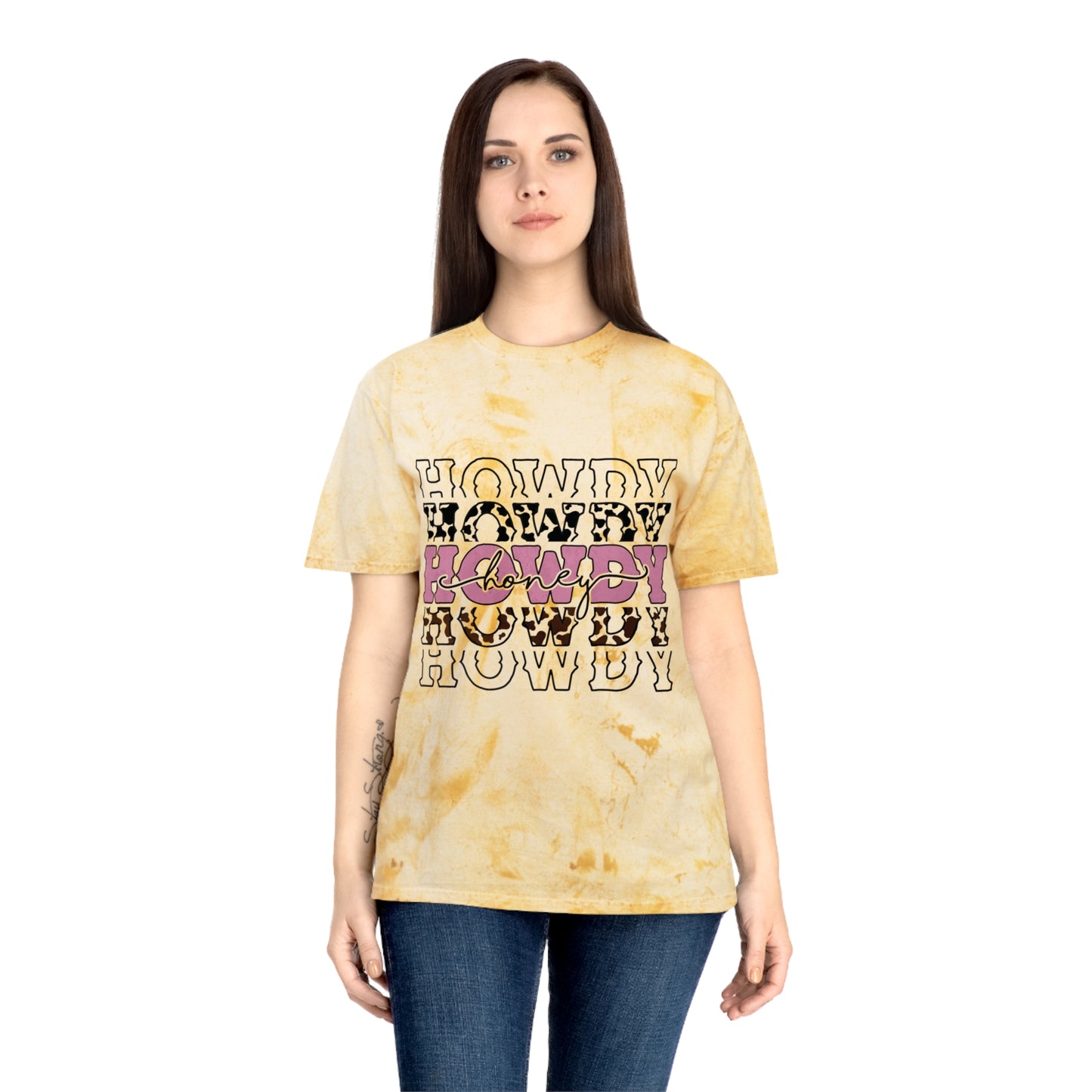 Color Blast T-Shirt - Howdy Honey Western Design